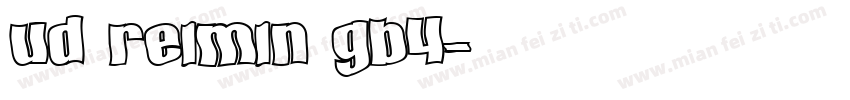 ud reimin gb4字体转换